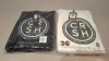 24 X BRAND NEW CROSSHATCH HOODIES IN BLACK, WHITE AND NAVY IN SIZES M, L ,XL, 2XL (IN 2 TRAYS - TRAYS NOT INCLUDED)
