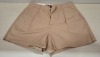 76 X BRAND NEW AEROPOSTALE WOMENS CHINO SHORTS IN BEIGE IN SIZE 30R IN TWO BOXES