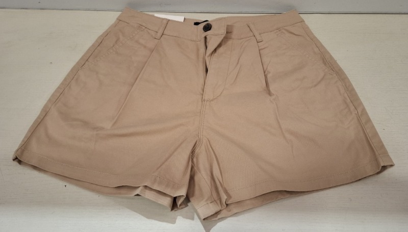 72 X BRAND NEW AEROPOSTALE WOMENS CHINO SHORTS IN BEIGE IN SIZE 28R IN TWO BOXES