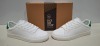 15 X BRAND NEW DUCK AND COVER CLASPAR MENS TRAINERS IN VARIOUS COLOURS WHITE / GREEN , BLACK , STONE , WHITE IN SIZES UK 7 AND UK 8 - RRP EACH &pound;25 - TOTAL RRP FOR LOT &pound;375