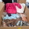 400 + BRAND NEW MIXED CLOTHING CONTAINING MAC ANGLO COAT IN WHITE SIZE SMALL, MANUE FLORAL DRESS IN BROWN SIZE 3, AMY N CLO WRAP TOP IN LIGHT BLUE SIZE LARGE, SAMDAN PUFFER COAT IN PINK SIZE 36 ETC IN ONE PALLET BOX