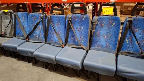 5 X MINI BUS VAN SEATS WITH MNI SAFETY SYSTEM