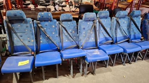 7 X MINI BUS VAN SEATS WITH MNI SAFETY SYSTEM