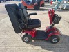 FREERIDER KENSINGTON MOBILITY SCOOTER IN RED WITH RAIN COVER - WITH BATTERY & CHARGER 25 MILE RANGE - MAX SPEED 8 MPH RRP &pound; 2,195 CONDITION - FAIR SOME SCRATCHES (TESTED WORKING & SEE ALL IMAGES FOR CONDITION ) - 5