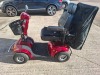 FREERIDER KENSINGTON MOBILITY SCOOTER IN RED WITH RAIN COVER - WITH BATTERY & CHARGER 25 MILE RANGE - MAX SPEED 8 MPH RRP &pound; 2,195 CONDITION - FAIR SOME SCRATCHES (TESTED WORKING & SEE ALL IMAGES FOR CONDITION ) - 6