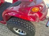 FREERIDER KENSINGTON MOBILITY SCOOTER IN RED WITH RAIN COVER - WITH BATTERY & CHARGER 25 MILE RANGE - MAX SPEED 8 MPH RRP &pound; 2,195 CONDITION - FAIR SOME SCRATCHES (TESTED WORKING & SEE ALL IMAGES FOR CONDITION ) - 9