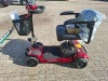 FREERIDER THE ASCOT MOBILITY SCOOTER IN RED / BLACK WITH BATTERY & CHARGER 10 MILE RANGE - MAX SPEED 4/6 MPH RRP &pound; 1,950 CONDITION - GOOD (TESTED WORKING & SEE ALL IMAGES FOR CONDITION ) - 6