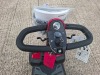 GENIUS AS TRAVELLER MOBILITY SCOOTER IN RED / BLACK WITH BATTERY & CHARGER 12 MILE RANGE - MAX SPEED 4/6 MPH RRP &pound; 1,695 CONDITION - GOOD (TESTED WORKING & SEE ALL IMAGES FOR CONDITION ) - 8