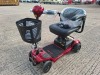 FREERIDER ASCOT MOBILITY SCOOTER IN RED WITH BATTERY & CHARGER 15 MILE RANGE - MAX SPEED 4/ MPH RRP &pound; 1,439 CONDITION - GOOD (TESTED WORKING & SEE ALL IMAGES FOR CONDITION ) - 2