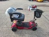 FREERIDER ASCOT MOBILITY SCOOTER IN RED WITH BATTERY & CHARGER 15 MILE RANGE - MAX SPEED 4/ MPH RRP &pound; 1,439 CONDITION - GOOD (TESTED WORKING & SEE ALL IMAGES FOR CONDITION ) - 5