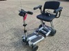 FREERIDER LUGGIE ELITE FOLDING MOBILITY SCOOTER IN SILVER WITH CHARGER - TESTED WORKING WITH CHARGE REMAINING IN BATTERY CONDITION GOOD ( SEE ALL IMAGES FOR CONDITION ) - 2