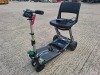 FREERIDER LUGGIE ELITE FOLDING MOBILITY SCOOTER IN GREY WITH CHARGER - TESTED WORKING WITH CHARGE REMAINING IN BATTERY CONDITION GOOD ( SEE ALL IMAGES FOR CONDITION ) - 2