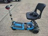 FREERIDER LUGGIE ELITE FOLDING MOBILITY SCOOTER IN BLUE WITH CHARGER - TESTED WORKING WITH CHARGE REMAINING IN BATTERY CONDITION GOOD ( SEE ALL IMAGES FOR CONDITION ) - 6