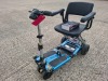 FREERIDER LUGGIE ELITE FOLDING MOBILITY SCOOTER IN BLUE WITH CHARGER - TESTED WORKING WITH CHARGE REMAINING IN BATTERY CONDITION GOOD ( SEE ALL IMAGES FOR CONDITION ) - 2