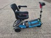 FREERIDER LUGGIE ELITE FOLDING MOBILITY SCOOTER IN BLUE WITH CHARGER - TESTED WORKING WITH CHARGE REMAINING IN BATTERY CONDITION GOOD ( SEE ALL IMAGES FOR CONDITION ) - 5