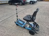 FREERIDER LUGGIE ELITE FOLDING MOBILITY SCOOTER IN BLUE WITH CHARGER - TESTED WORKING WITH CHARGE REMAINING IN BATTERY CONDITION GOOD ( SEE ALL IMAGES FOR CONDITION ) - 3