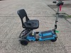 FREERIDER LUGGIE ELITE FOLDING MOBILITY SCOOTER IN BLUE WITH CHARGER - TESTED WORKING WITH CHARGE REMAINING IN BATTERY CONDITION GOOD ( SEE ALL IMAGES FOR CONDITION ) - 5