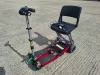 FREERIDER LUGGIE ELITE FOLDING MOBILITY SCOOTER IN RED WITH CHARGER - TESTED WORKING WITH CHARGE REMAINING IN BATTERY CONDITION GOOD ( SEE ALL IMAGES FOR CONDITION ) - 2