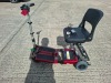 FREERIDER LUGGIE ELITE FOLDING MOBILITY SCOOTER IN RED WITH CHARGER - TESTED WORKING WITH CHARGE REMAINING IN BATTERY CONDITION GOOD ( SEE ALL IMAGES FOR CONDITION ) - 6