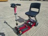 LUGGIE FOLDING MOBILITY SCOOTER IN RED NO CHARGER - TESTED WORKING WITH CHARGE REMAINING IN BATTERY CONDITION GOOD ( SEE ALL IMAGES FOR CONDITION ) - 2