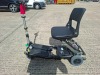 LUGGIE FOLDING MOBILITY SCOOTER IN BLACK NO CHARGER - TESTED WORKING WITH CHARGE REMAINING IN BATTERY CONDITION GOOD ( SEE ALL IMAGES FOR CONDITION ) - 6