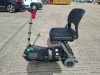 LUGGIE FOLDING MOBILITY SCOOTER IN BLACK NO CHARGER - TESTED WORKING WITH CHARGE REMAINING IN BATTERY CONDITION GOOD ( SEE ALL IMAGES FOR CONDITION ) - 6