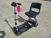 LUGGIE FOLDING MOBILITY SCOOTER IN BLACK NO CHARGER - TESTED WORKING WITH CHARGE REMAINING IN BATTERY CONDITION GOOD ( SEE ALL IMAGES FOR CONDITION ) - 2
