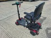 AUTO - FOLD 4 WHEEL ELECTRIC SCOOTER IN BLACK / RED NO CHARGER - TESTED WORKING WITH CHARGE REMAINING IN BATTERY CONDITION GOOD ( SEE ALL IMAGES FOR CONDITION ) - 3