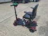 AUTO - FOLD 4 WHEEL ELECTRIC SCOOTER IN BLACK / RED NO CHARGER - TESTED WORKING WITH CHARGE REMAINING IN BATTERY CONDITION GOOD ( SEE ALL IMAGES FOR CONDITION ) - 3
