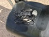 AUTO - FOLD 4 WHEEL ELECTRIC SCOOTER IN BLACK / BLUE WITH CHARGER - TESTED WORKING WITH CHARGE REMAINING IN BATTERY CONDITION GOOD ( SEE ALL IMAGES FOR CONDITION ) - 8