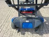 FOLDING 4 WHEEL ELECTRIC SCOOTER IN BLACK / BLUE WITH CHARGER - TESTED WORKING WITH CHARGE REMAINING IN BATTERY CONDITION FAIR ( SEE ALL IMAGES FOR CONDITION ) - 9