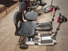 2 X FREERIDER LUGGIE FOLDING MOBILITY SCOOTER IN BLACK AND SILVER NO CHARGER - (PLEASE NOTE WE ARE UNABLE TO GET THEM TO START / SPARE OR REPAIR ) OVER ALL CONDITION FAIR SCRATCHES / MARKS ( SEE ALL IMAGES FOR CONDITION ) - 3