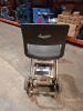1 X LUGGIE FOLDING MOBILITY SCOOTER IN GREY NO CHARGER - (PLEASE NOTE WE ARE UNABLE TO GET IT TO START / SPARE OR REPAIR ) OVER ALL CONDITION FAIR SCRATCHES / MARKS ( SEE ALL IMAGES FOR CONDITION ) - 4
