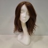 1 X BRAND NEW BRUNETTE COLOURED MID LENGTH & STRAIGHT HAIRED WIG, HEAT FRIENDLY - RRP &pound;500.00 (CODE 4, ITEM 614)