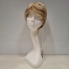 1 X BRAND NEW BLONDE COLOURED SHORT & STRAIGHT HAIRED WIG, - RRP &pound;450.00 (CODE 4, ITEM 875)