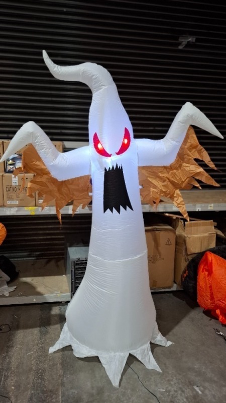 1 X PREMIER 2M STANDING INFLATABLE GHOST - INDOOR AND OUTDOOR USE