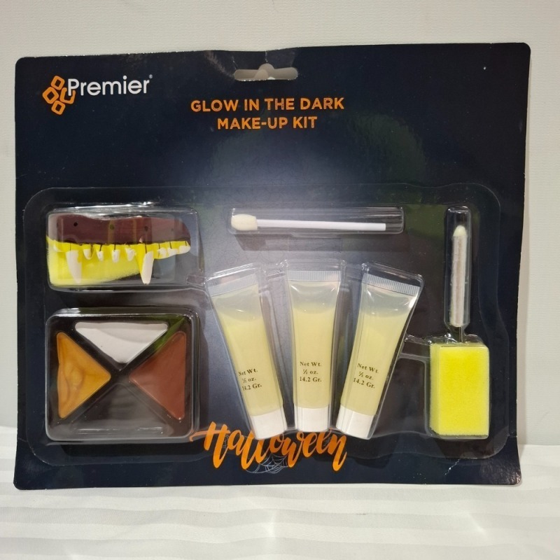 120 X BRAND NEW BOXED GLOW IN THE DARK MAKE UP KIT WITH TEETH - IN 5 BOXES