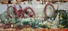50 X MIXED CHRISTMAS LOT IN A FULL BAY CONTAINING, 1 X LIGHT UP DEER, MIXED WREATH AND FLOWER DECORATIONS IN GREEN, RED AND BROWN (PLEASE NOTE CUSTOMER RETURNS)