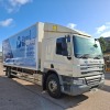 WHITE DAF TRUCKS CF, REG NO: F19RRL, INSULATED REFRIGERATED VAN, FIRST REGISTERED: 11/09/2014, ENGINE SIZE: 6693CC, SLEEPER CAB, 306,408 MILES, DIGITAL TACHOGRAPH READER, EMERGENCY ESCAPE HATCH, 18 TONNE RIGID, AERODYNAMIC SHIELD ABOVE CAB, PULFINGER TAI