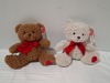 60 X BRAND NEW CUDDLY BEARS WITH LOVE IN COLOURS, BROWN AND WHITE (IN 5 BOXES)
