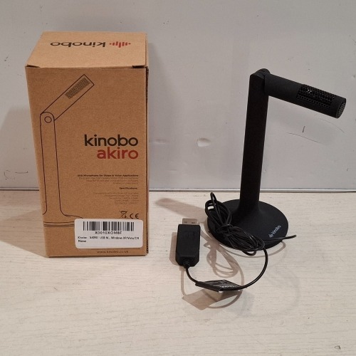 88 X BRAND NEW KINOBO AKIRO USB MICROPHONE FOR SKYPE & VOICE APPLICATIONS IN ONE BOX