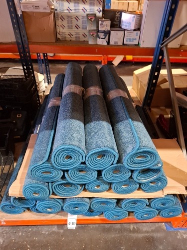 25 X BRAND NEW RUGS IN BLUE ETC IN SIZE 100 X 150 CM