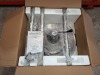 1 X BRAND NEW ELECTRIQ OUTDOOR FREE STANDING TALL ELECTRIC PATIO HEATER IN SILVER IN ONE BOX - 2