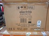 1 X BRAND NEW ELECTRIQ OUTDOOR FREE STANDING TALL ELECTRIC PATIO HEATER IN SILVER IN ONE BOX - 3