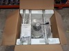 1 X BRAND NEW ELECTRIQ OUTDOOR FREE STANDING TALL ELECTRIC PATIO HEATER IN SILVER IN ONE BOX - 2