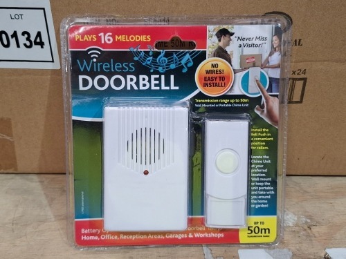 120 X BRAND NEW WIRELESS DOORBELLS IN 5 BOXES