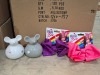 207 X BRAND NEW MIXED LOT CONTAINING 120 X KIDS HAIR BOWS , 72 X GARDEN WINDMILL STAKES , 15 X MICE ORAMENT SETS
