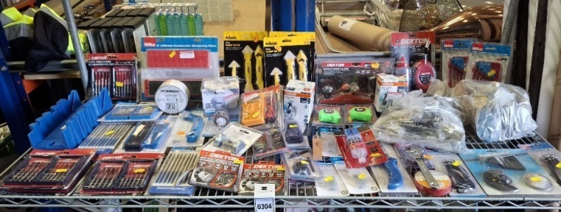 50+ PIECE BRAND NEW MIXED LOT TO INCLUDE ROLSON SEAL TOOL SETS - 11 PC PRECISION SCREWDRIVER SETS - DEKTON SMOOTHING PLANE - DEKTON 2PC CHALK LINE SET - HIKA 6PC PRECISION SCREWDRIVER SET -0 FIXMAN INSULATION TAPE - DIAMOND CUT BLADES ETC