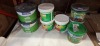 8 X PIECE BRAND NEW MIXED PAINT LOT TO INCLUDE 2X JOHNSTONES 10 LITRE SILK EMULSION IN MAGNOLIA - FENCE GUARD TIMBER TREATMENT IN RED CEDAR IN 5 LITRE - RONSEAL FENCE LIFE TUDOR BLACK OAK AND FORREST GREEN 5 LITRES