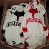 400 X BRAND NEW COPPER ROSE PARIS LOT CONTAINING, ZIPPED LONGSLEEVED TURTLE NECK IN WHITE AND RED AND WHITE AND BLACK IN ONE SIZE (IN ONE PALLET BOX)